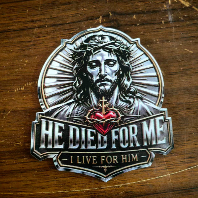🔥Last Day Buy 1 Get 1 🔥Jesus “He Died For Me” Commemorative Pin💝