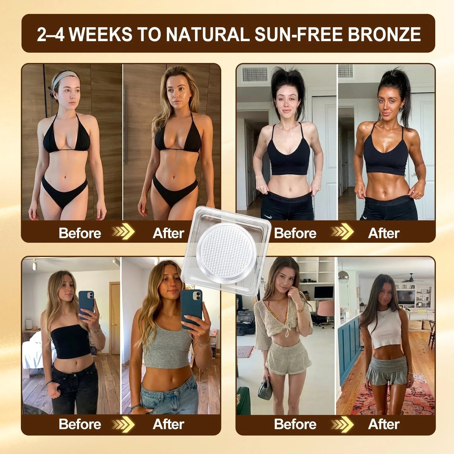 Sun-free bronze before after case 1